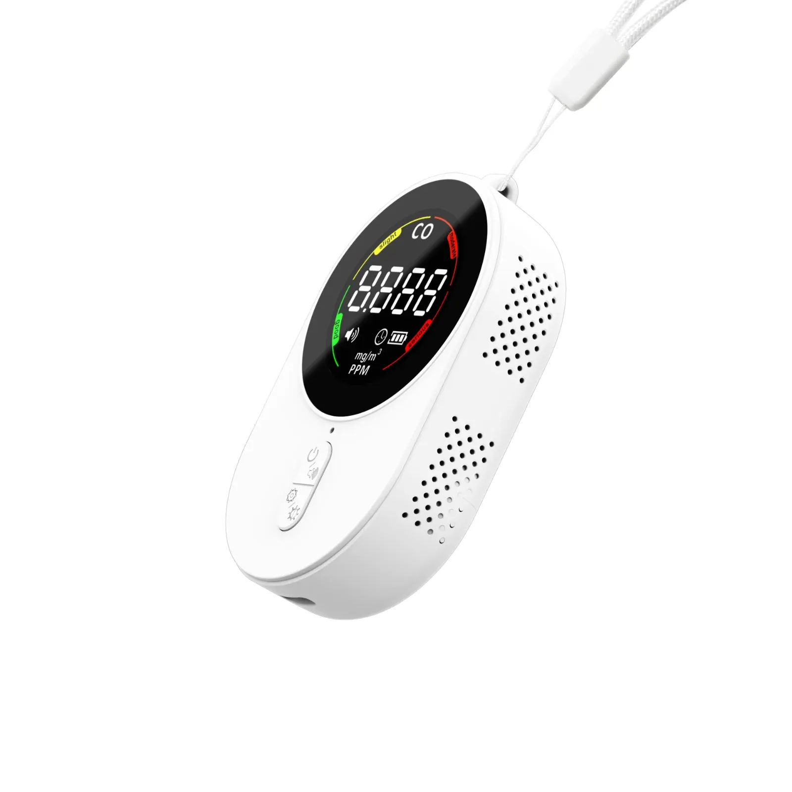 AK18A - Portable Carbon Monoxide Detector & Alarm (CO), Electrochemical Sensor, 39g Pocket Size